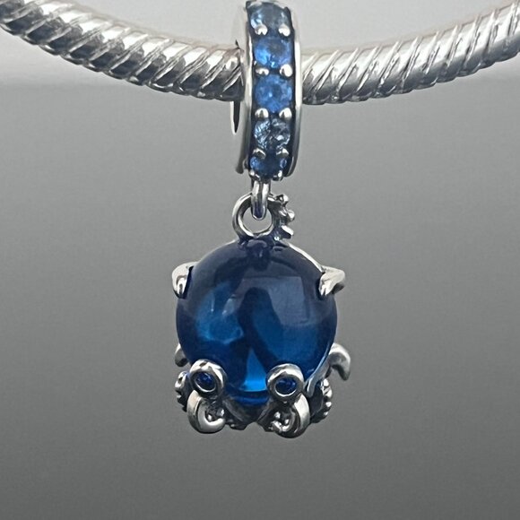 Pandora Murano Glass Cute Octopus Dangle Charm - Picture 2 of 7